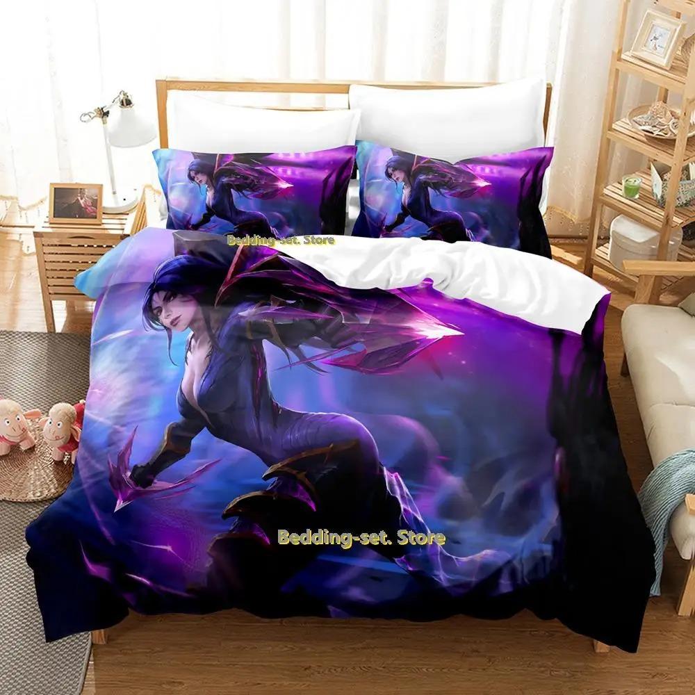 Cool Kai Sa Bettwäsche-Set Einzelbett Twin Full Queen King Size Bettset Erwachsene Kind Schlafzimmer Bettbezug-Sets Anime Bettwäsche