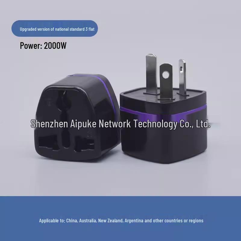 Pure Copper Universal Adapter Plug: UK, EU, US to Australia/Germany Standards
