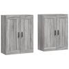 Wall Cabinets 2 pcs Grey Sonoma Particleboard