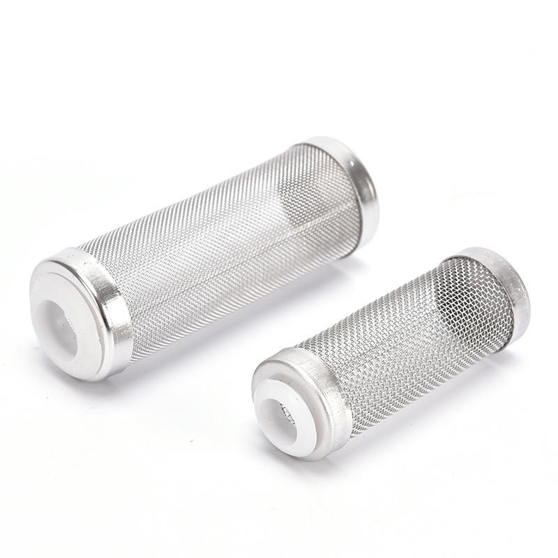 Slitesterkt rustfritt stål filternett Akvariefilterbeskyttelse Fisk Reker 12mm 16mm