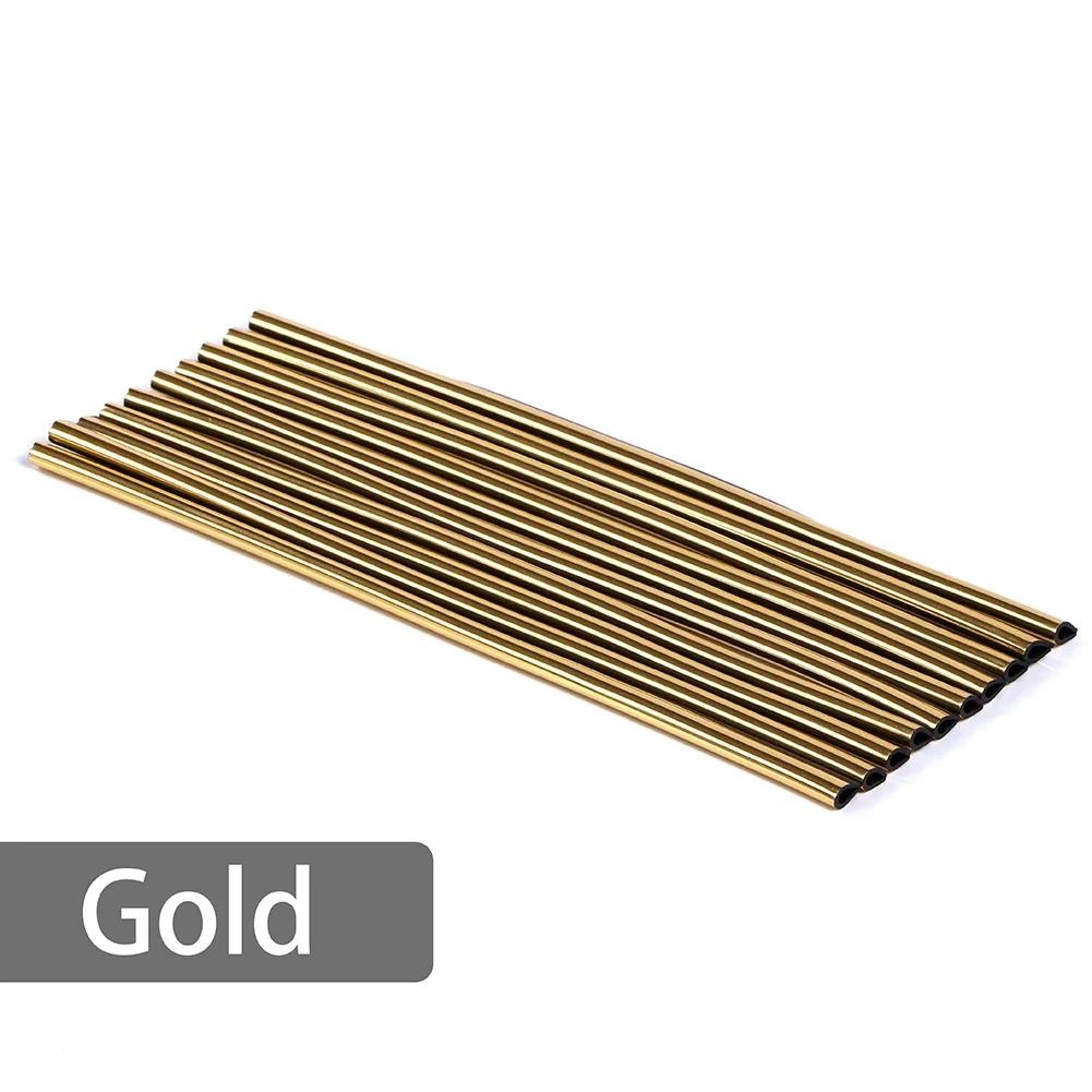 10pcs of U-shaped Electroplated Bright Strips with Mesh Clamps Decorative Strips for Car Air Vents Colored Interior Decoration