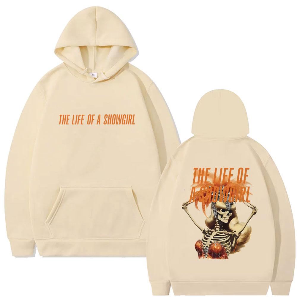 Livet til en Showgirl Hettegenser Skjelettgrafikk Genser Menn Kvinner Mote Oversized Hettegensere Unisex Vintage Streetwear