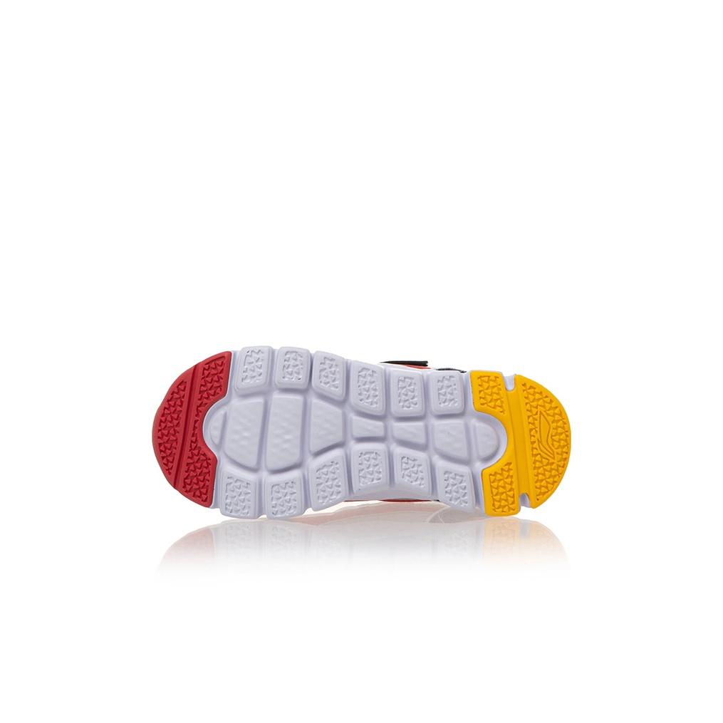 Li Ning Dětské Aurora Wind V2 Pohodlné Protiskluzové Odolné proti Opotřebení Prodyšné Běžecké Boty s Nízkým Svrškem Dětské tenisky Šedá Červená YKNR096-15