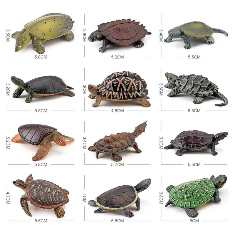 Simulated Turtles Fridge Magnets Artificial Tortoise Models Snapping Turtle Grass Tortoise Fridge Stickers Children Gifts