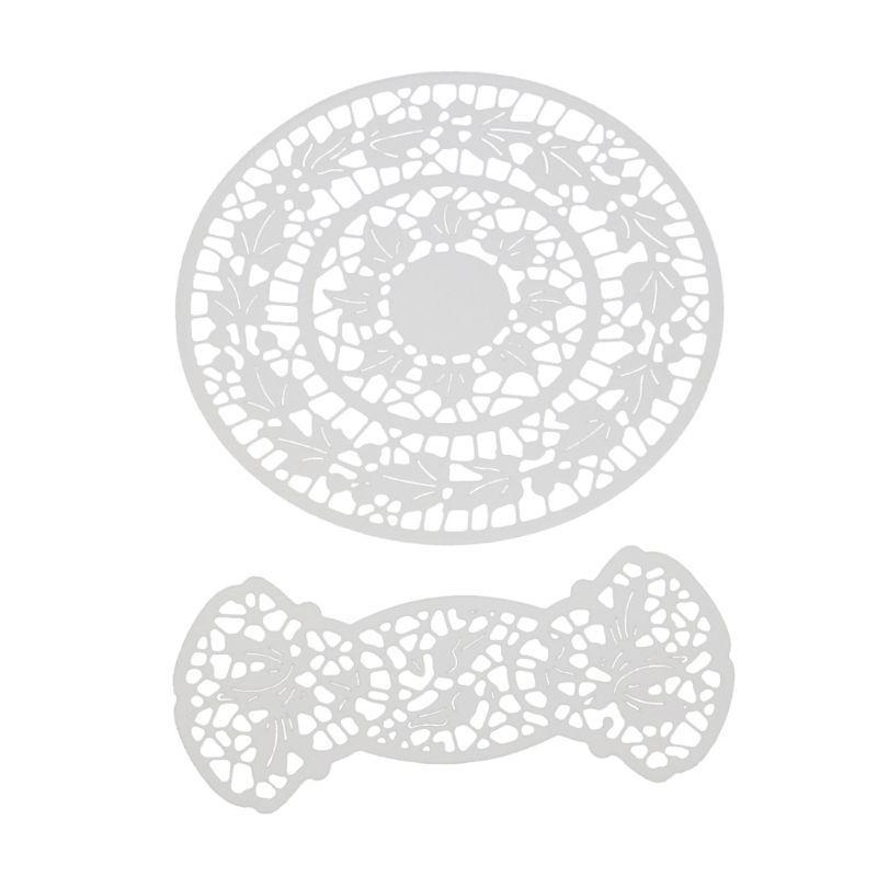 Christmas Round Garland Frame Cutting Dies Metal Stencil DIY Scrapbooking Album Paper Card Embossing Craft Decor Art Die Cut