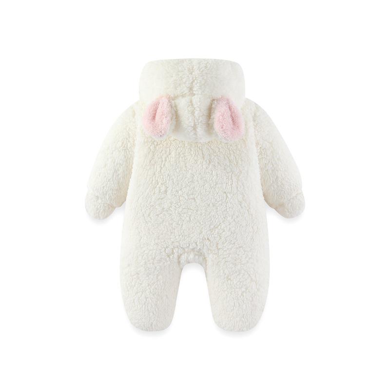 Verdickter Baumwoll-Baby-Winter-Jumpsuit und Wickelset für Neugeborene und Kleinkinder