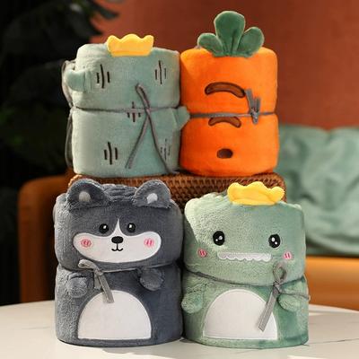 Small Blanket Cartoon Office Blanket Children Summer Blanket Company Sofa Nap Blanket Lunch Break Air Conditioning Blanket