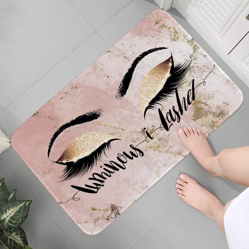 Eyelash Decorative Anti-slip Carpet Bathroom Kitchen Bedroon Floor Mats Indoor Soft Entrance Doormat