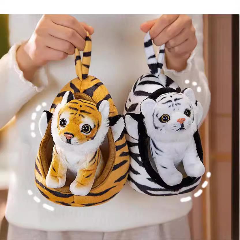 Zoo Animal Plush Toys: Tiger, Giraffe, Leopard, & Lion Dolls - Perfect Children's Gift