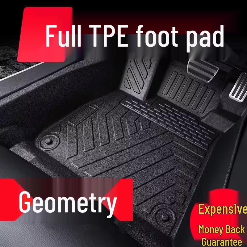 Geometry E Original Car Floor Mats: Eco-friendly, Wear-resistant, Non-slip, Full Surround TPE Interior Mats