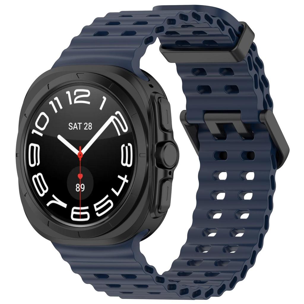 Silikonarmband för Samsung Galaxy Watch ultra 47mm Rem Sportarmband Marin Tillbehör Armband Correa Galaxy Watch 7 ultra 47mm
