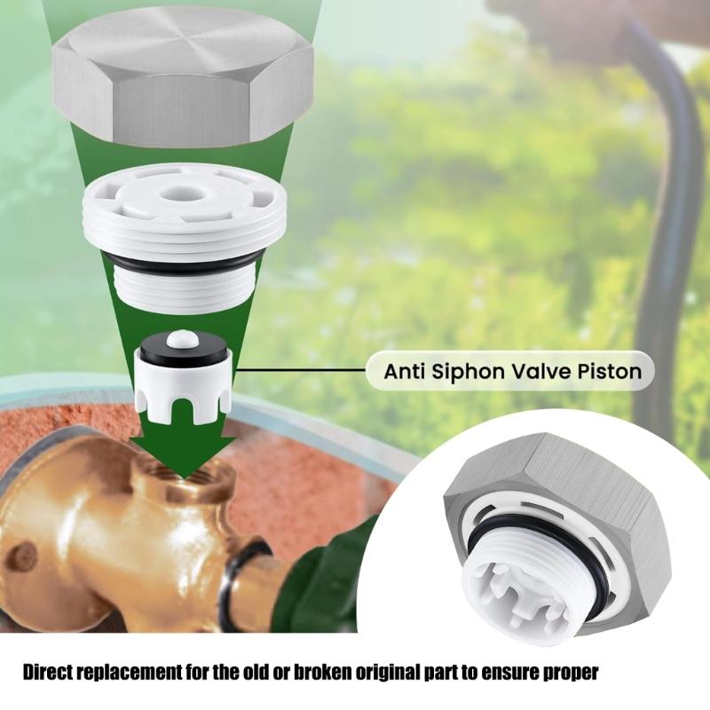 Heavy Duty Metal Anti Siphon Valves Repair Kits Outdoor Faucet Repair Kit for Plumbing Fixtures Simple Installation