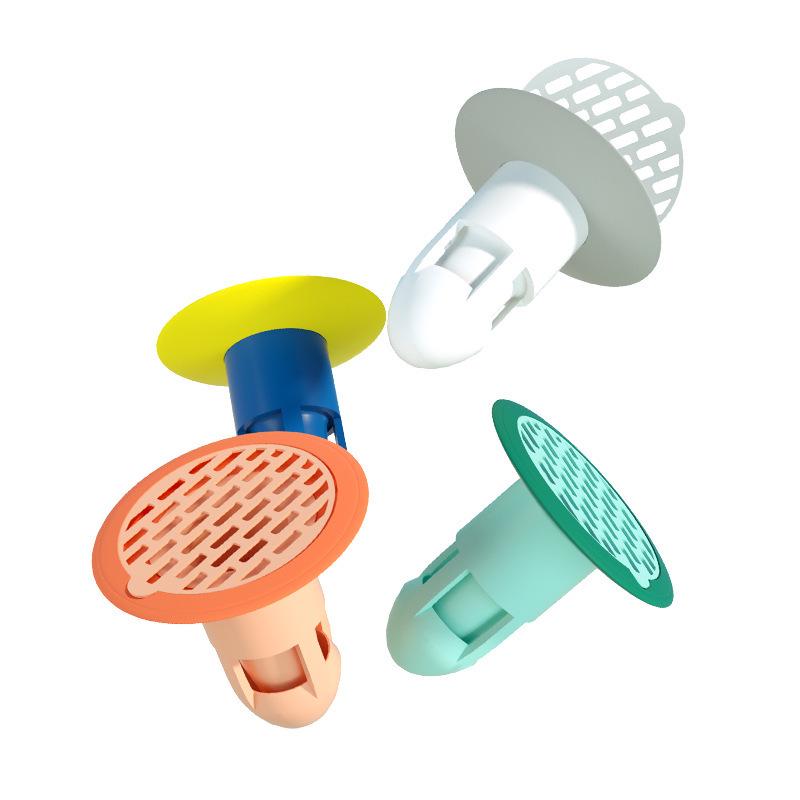 Floor Drain Deodorizer & Clog Stopper - Anti-Backflow, Anti-Cockroach Seal for Bathroom & Toilet.