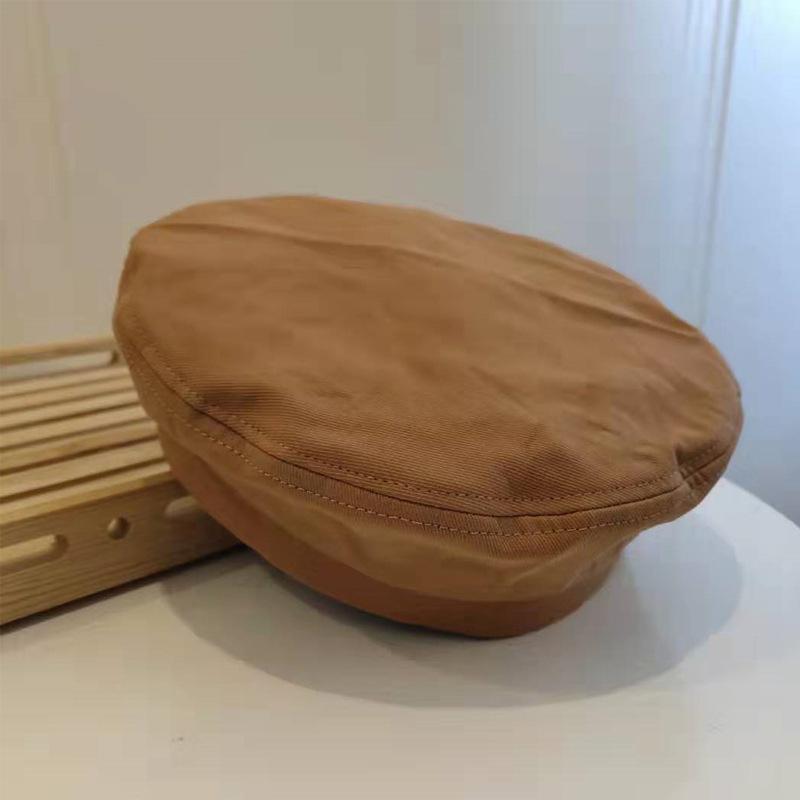 Summer Simple Fashion Beret Solid Color Versatile Octagonal Hat Korean Style Student Painter Hat Fashion Hat