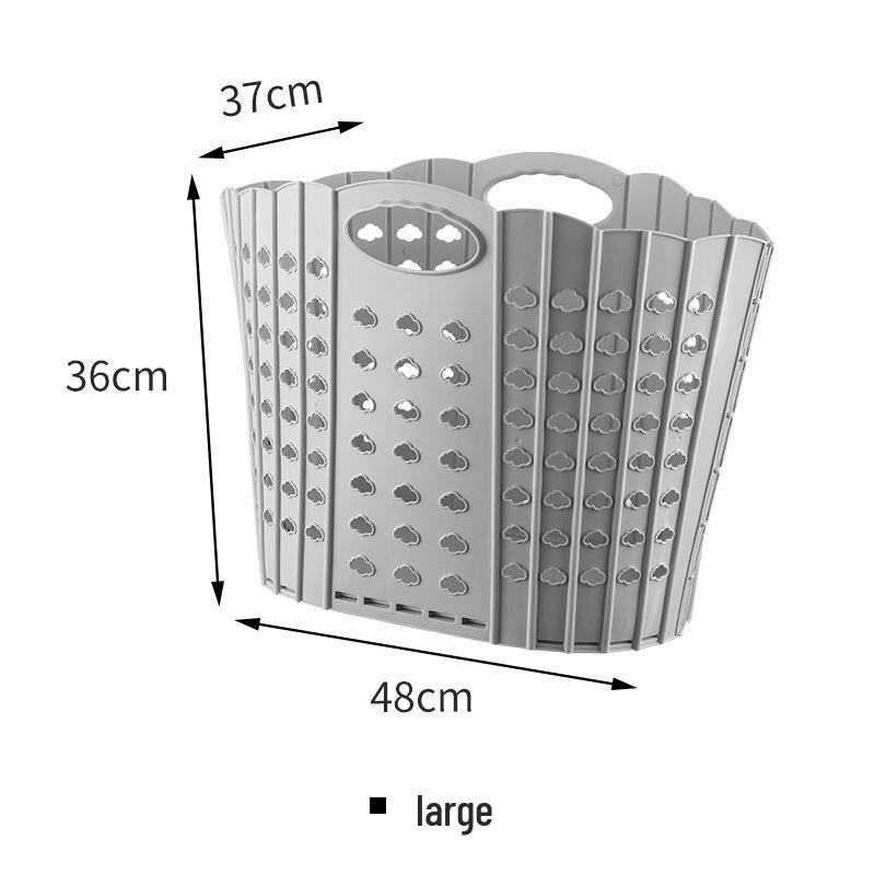 Collapsible Laundry Basket, Toy Storage, and Portable Shower Bin