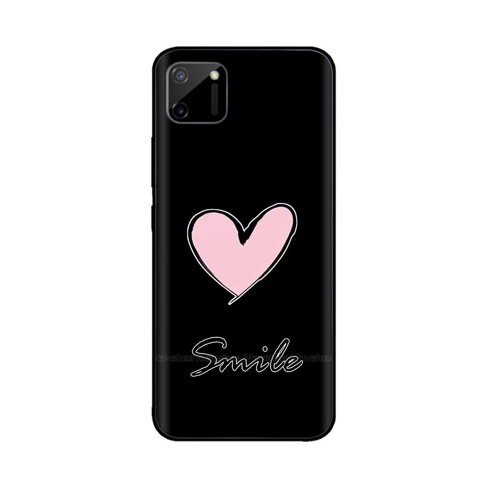 For Oppo Realme C11 RMX2185 Case Cover For Realme C11 2021 RMX3231 Flowers Soft Liquid Silicone Phone Shell for RealmeC11 Coque