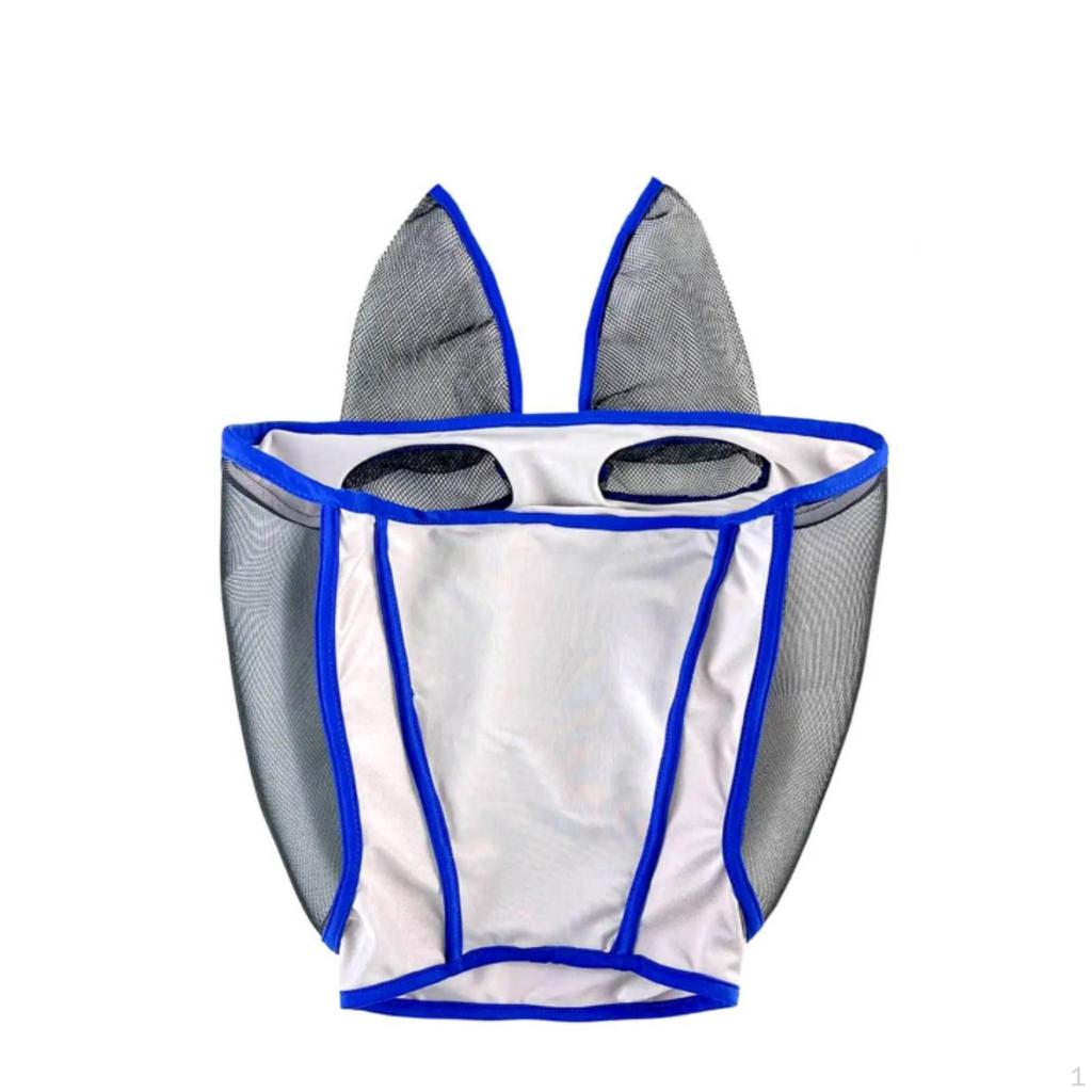 Horse Fly Cover Wide Field of Vision with Ears for Horses, Pasture, Outdoor, Stable
