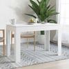 Dining Table White 120 x 60 x 76 cm Particleboard