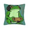 Japanese Gamer Frog Pillow Case Soft Pillow Cover For Living Room Chair Vintage Pillowcases