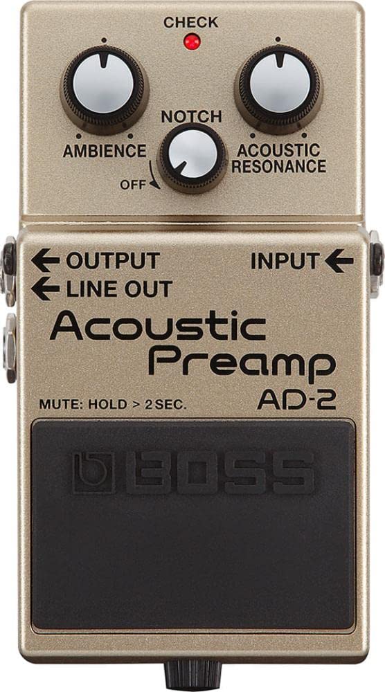

BOSS Acoustic Preamp Compact Effects Pedal for Acoustic Guitar AD-2 Guitar/Electric