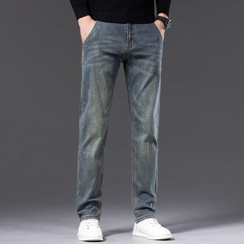 DK Men's Retro Straight-Leg Jeans