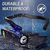 Ear Clip Headlamp 55g Ultra Lightweight Dual Light Source Heat Dissipation Power Display Focus Beam Head Mounted for Outdoor