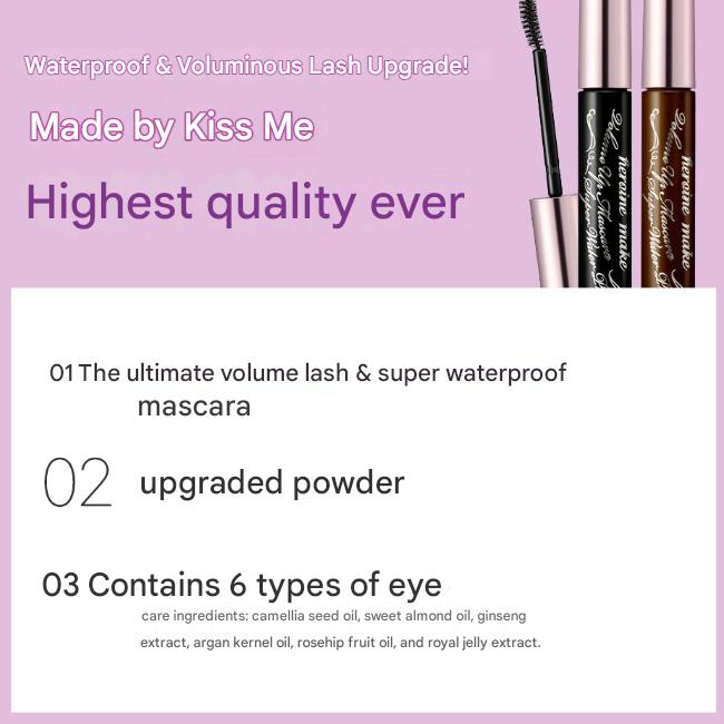 KISSME HEROINE Make Waterproof Mascara Long Up / Volume Up 6g (4 Options)