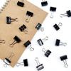 DSTELIN 96 Pack (19mm) Mini Binder Clips 3/4-Inch Small Black Paper Clamps for Office Supplies
