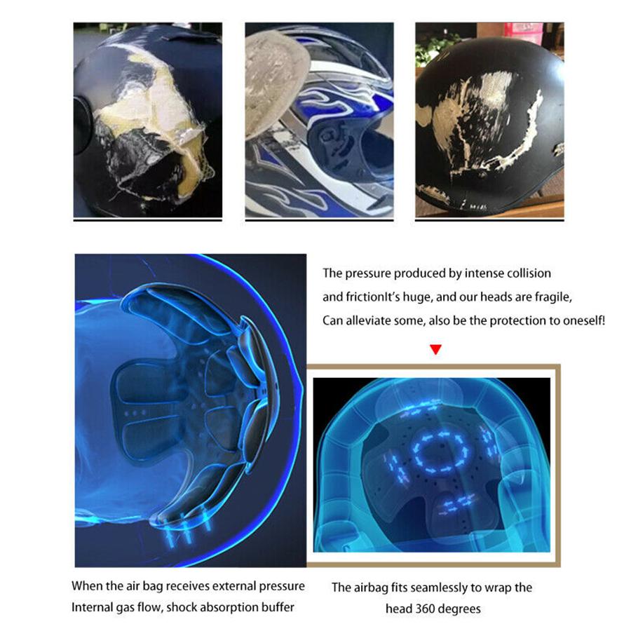 Helmet Inner Protection Pad Inner Lining Of the 4-D Shock Absorber Breathable for Motorcycle Racing Riding Outdoor