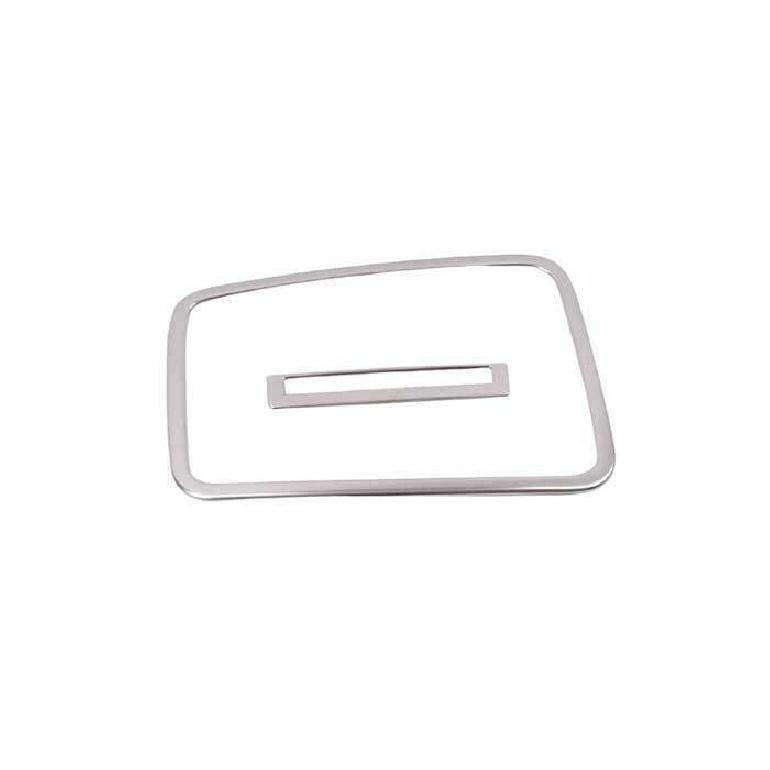 Silver Steel Front Reading Lamp Frame Cover Trim For Chevrolet Cruze 2016-2019