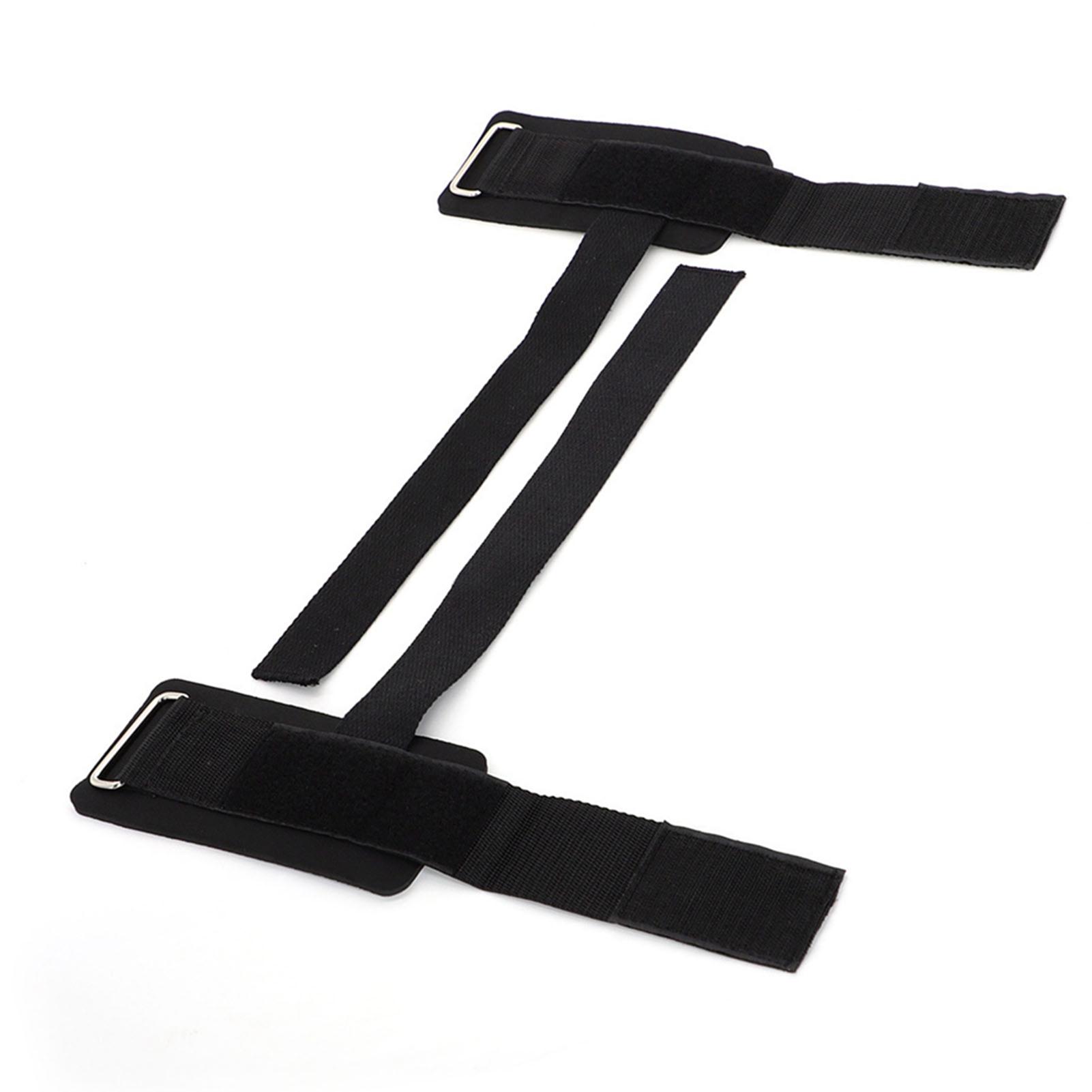 

2 шт фитнес-браслет для упражнений на запястье ремешок для подтягивания поднятия тяжестей приседаний гантели черный