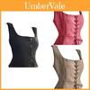 Colete de Pelúcia de Couro de Veado Transfronteiriço Fantasia de Halloween Renascentista Viking Pirata Cosplay Camiseta sem Manga