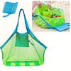 Lightweight & Quick-Dry Mesh Beach Tote Bag - Foldable, Durable Nylon with Fixed Shoulder Straps for Travel, Camping, and Vacation Storage
