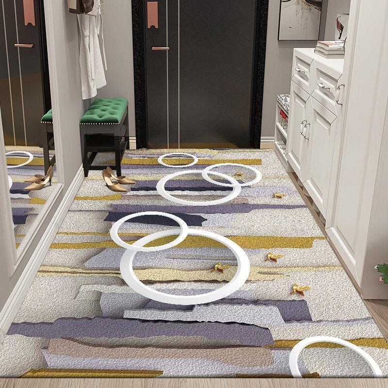 Entrance Carpet Classic Floor Mat Dust Scrapping Home Soft Pastoral Style Carpet Retro Decor Rugs