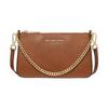 Jet Set Chain Simple Cow Leather Armpit Bag Shoulder Crossbody Bag Women's Caramel Color