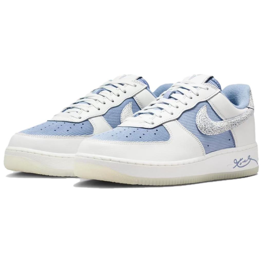 Nike Air Force 1 Textile, Leather Cushioning Low top Skateboard Shoes Men's Blue IM0583-400