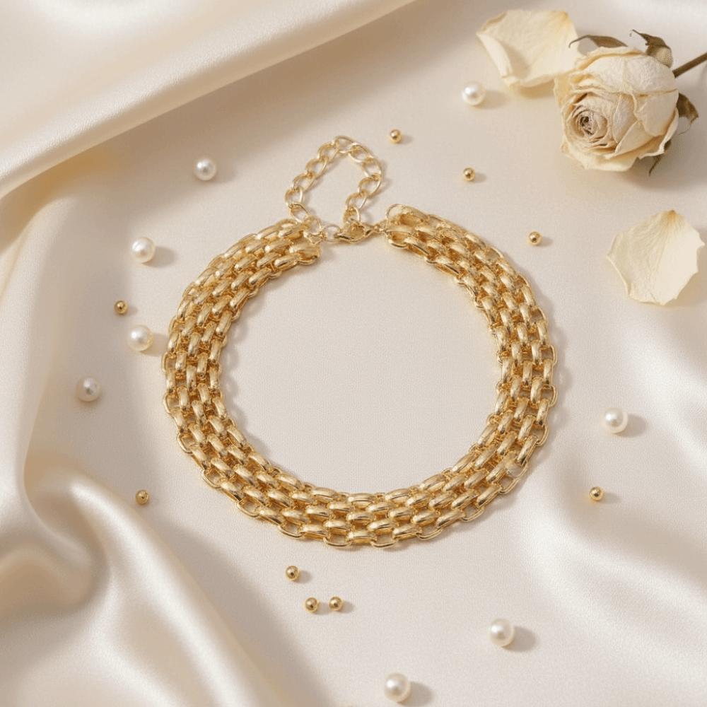 Metal Chunky Chain Choker Vintage Exaggerated Necklace Neck Jewelry Layered Collar Necklace Gril
