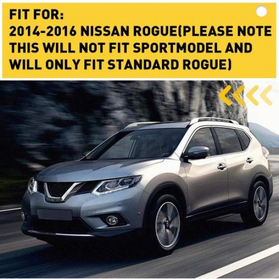 Black Front Bumper Tow Hook Cover For Cap 2014-2016 Nissan Rogue Car Accessories