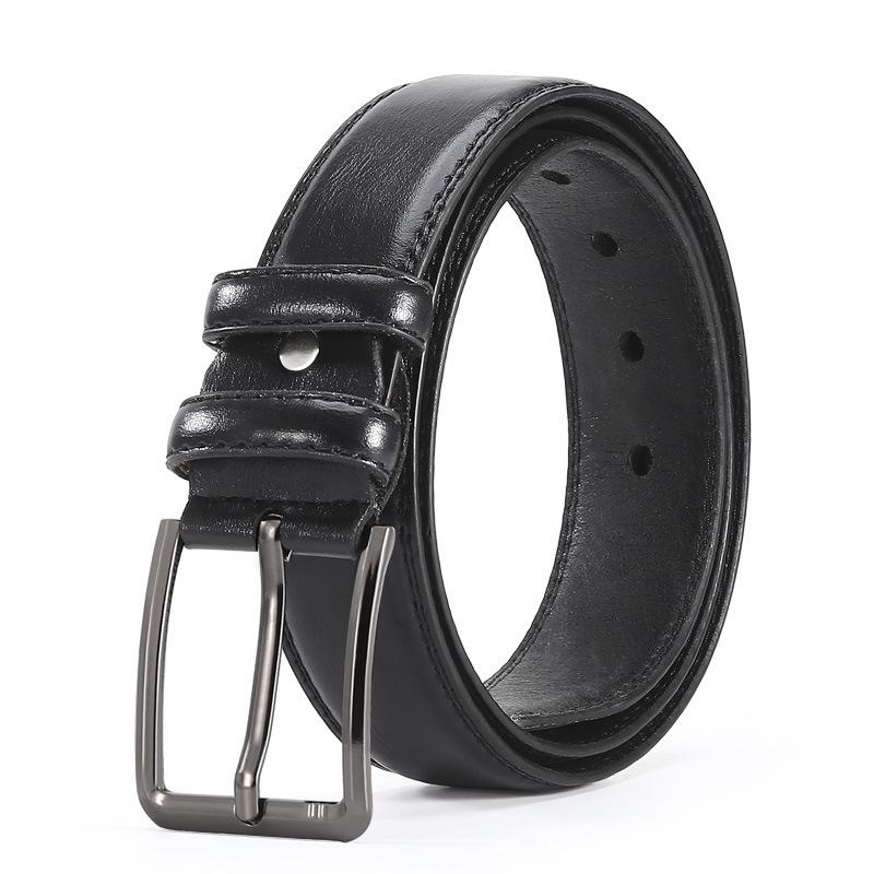 Men's Alloy Pin Buckle Belt: Fashionable and Versatile for Young and Middle-Aged Korean Jeans