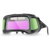 Lunettes de soudage professionnelles intelligentes anti-lumière forte, équipées d\'un panneau de charge solaire