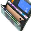 Patent Wallet for Women Made of Genuine Textured Leather with Reptile Embossing CANPELLINI 21824 Green