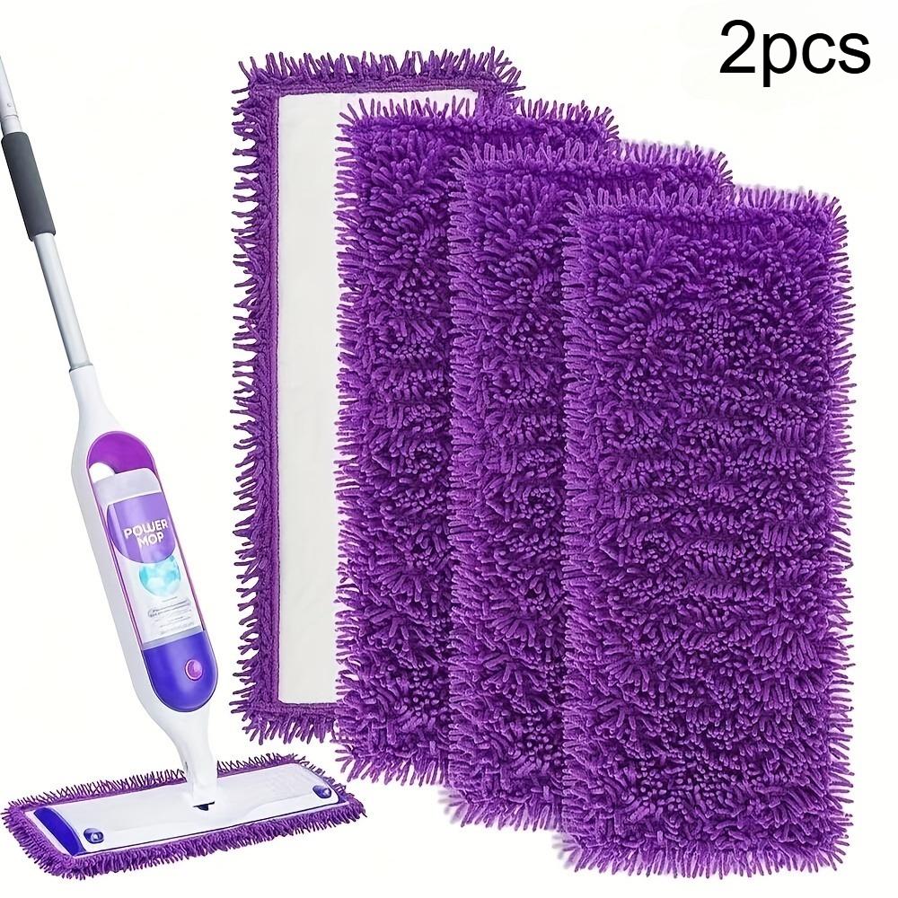 2pcs Reusable Dry Sweeping Cloths Microfiber Wet Mop Pads Compatible with Swiffer Sweeper Mop Replacemen 2pcs