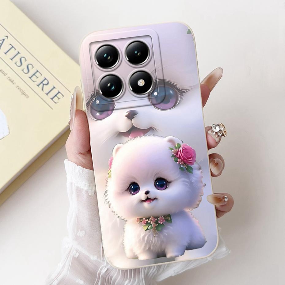Cute Cartoon Phone Case For Xiaomi 14T Pro Soft Silicone Shockproof Cover For Xiaomi 14T 14 T Pro 5G Cases Bumpers