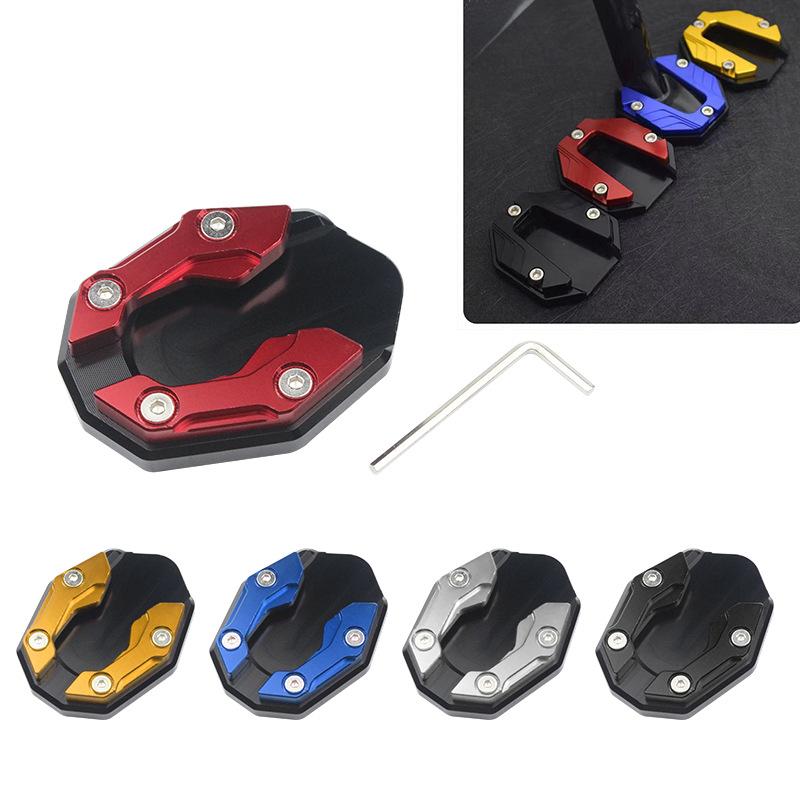 Motorrad Allgemeine Anti-Rutsch-Seitenstützbasis Zubehör Wade, Elektrofahrzeug Motorrad Modifizierte Fußstütze Vergrößerte Basis