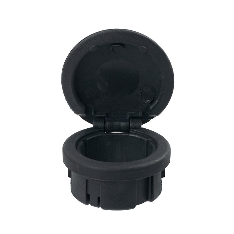 Car Cigarette Lighter Socket Cap Cover Dustproof ABS Car Power Outlet Trim Ring Lid Replacement Fit for 2015-2017 Ford Mustang