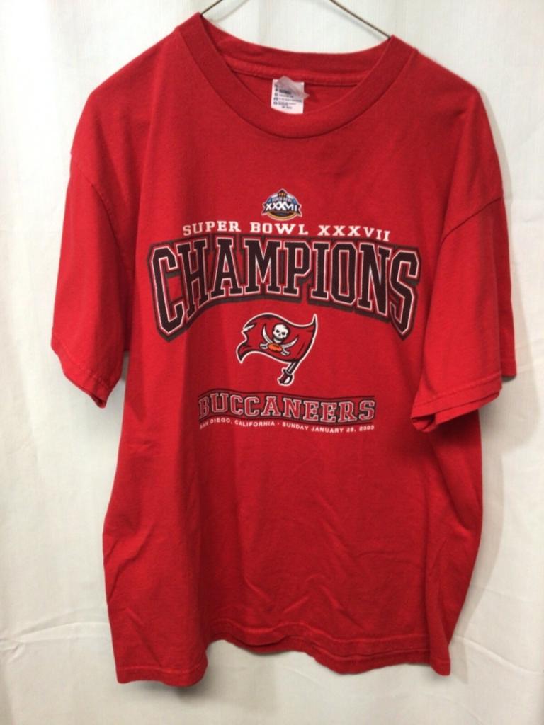 Super Bowl 37 2003 Tampa Bay Buccaneers Red Large T Shirt