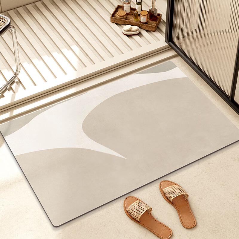 Wabi-Sabi Style Quick-Dry Absorbent Non-Slip Floor Mat
