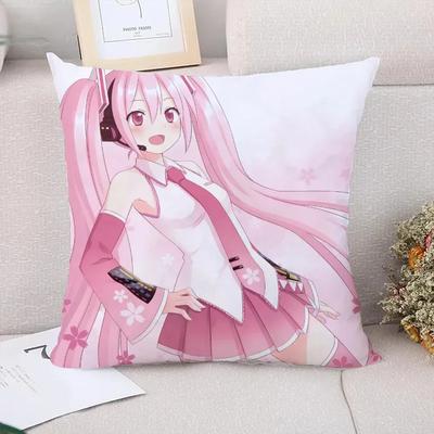 H-Hatsune Miku Dekorative Kissenbezüge für Kissen x Kissenbezüge Kissenbezug Luxuriöse Herbstdeko Autodekoration Kissenbezug
