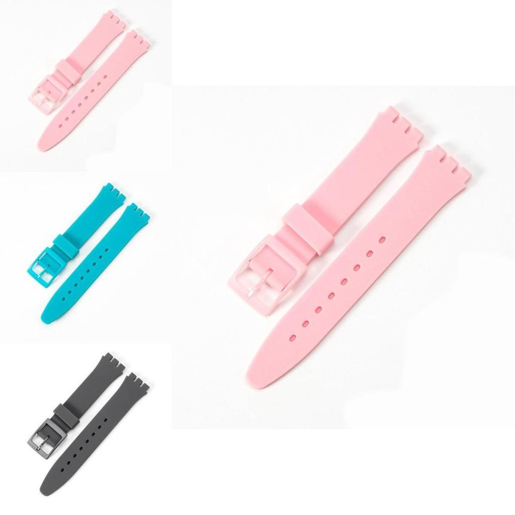 Langlebiges Silikon-Uhrenarmband Ersatz Für Swatch 16mm 17mm 19mm 20mm