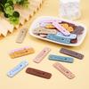 Cheriswelry 54pcs Microfiber Leather Labels 9 Color Rectangle Word Handmade & Love Cloth Labels Art Woven Tag Knitting Fashion Garment Sewing Label